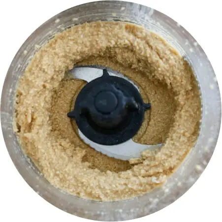 View inside the Nutramilk to show a nut butter mixture in process.