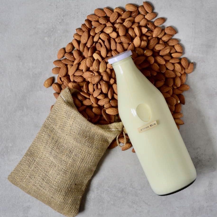 Zero Waste Homemade Almond Milk by Alphafoodie