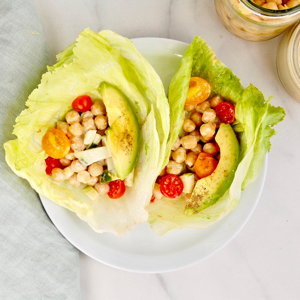 Lettuce Wraps With Sunflower Butter Dressing