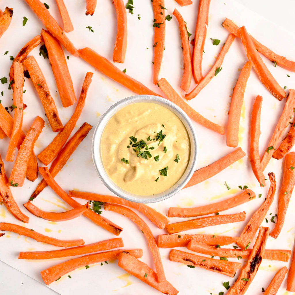 Carrot Fries With Curry Dipping Sauce