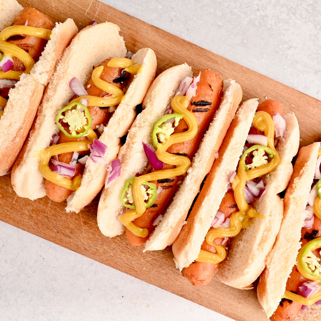 Carrot Dogs with Almond Butter Marinade