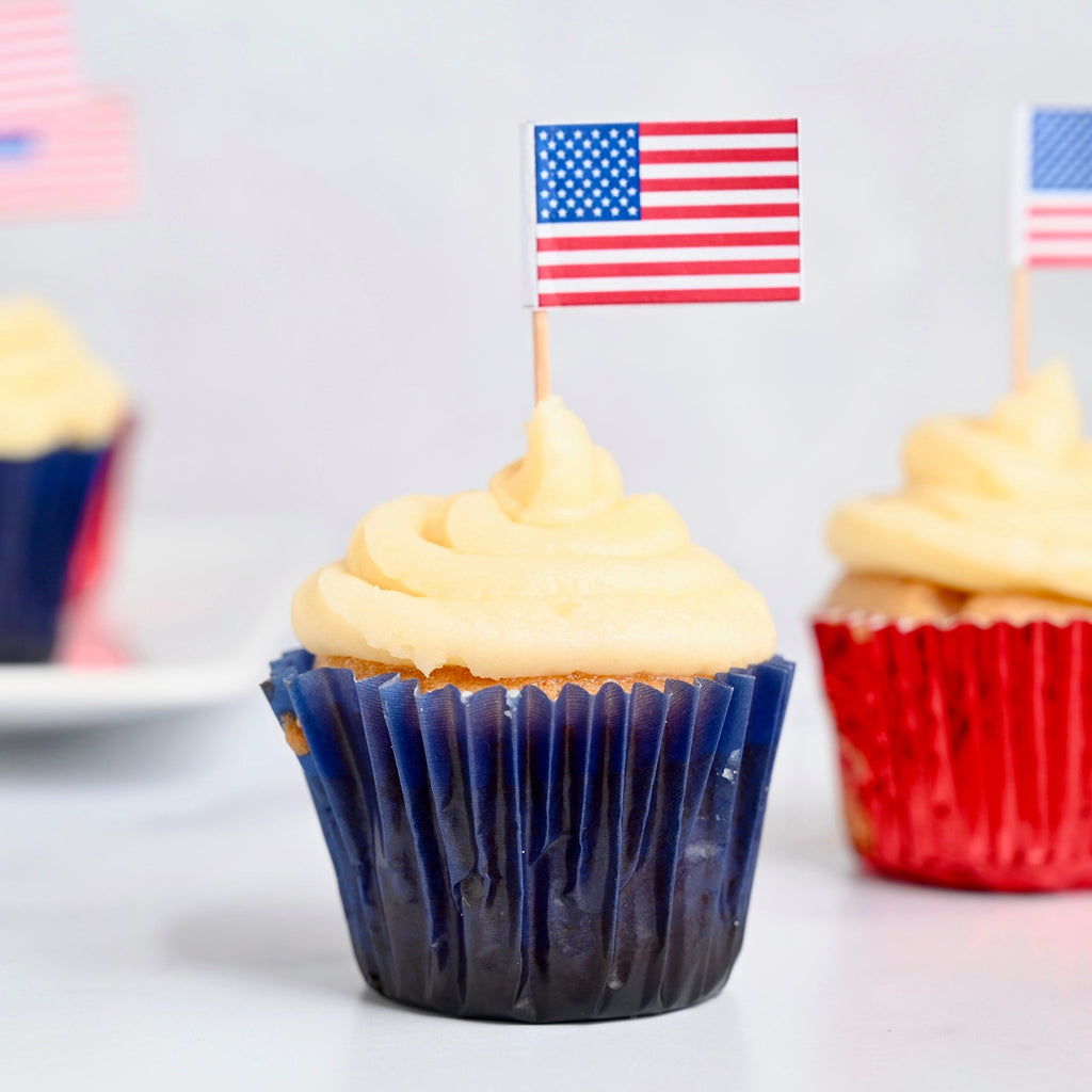 Gluten-Free Fourth of July Cupcakes