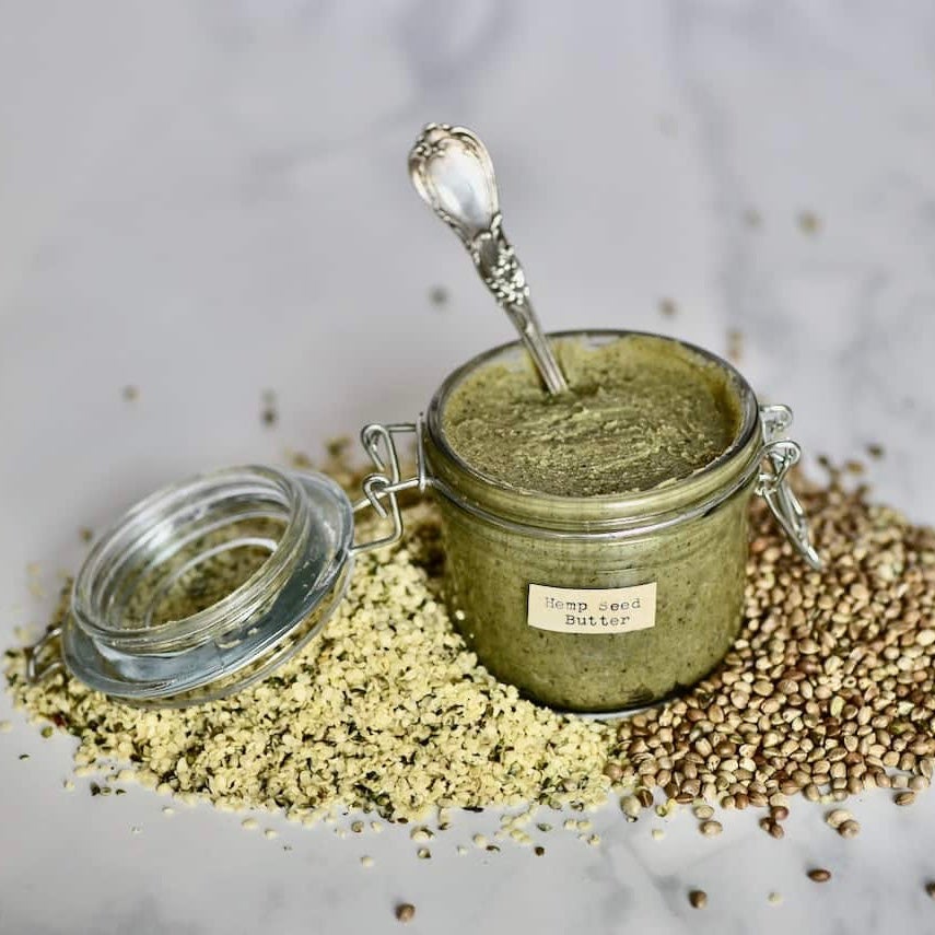 Homemade Roasted Hemp Seed Butter by Alphafoodie
