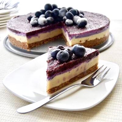 No-Bake Vegan Blueberry Cheesecake