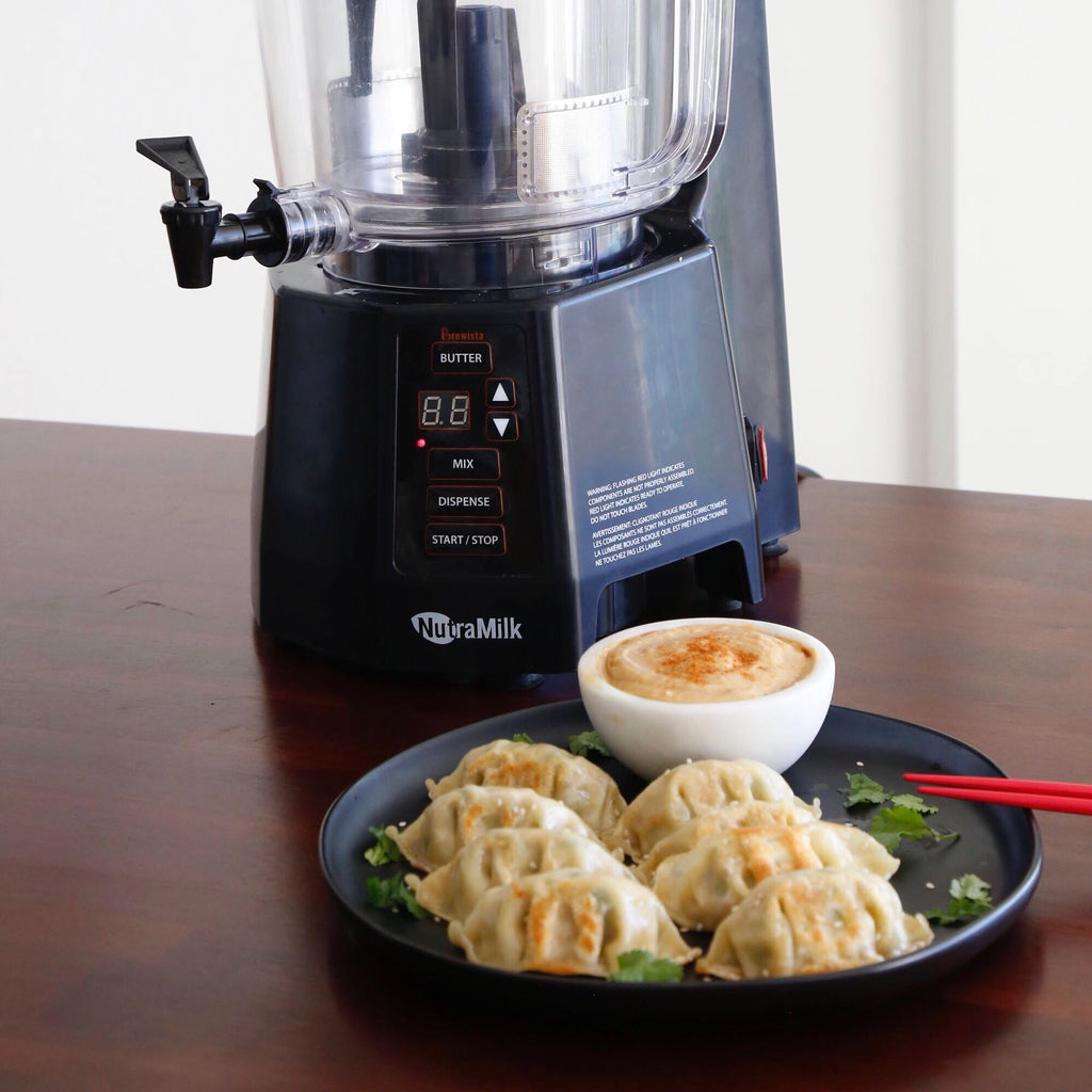 Dumplings with a Teriyaki Style Dipping Sauce - Asian Fusion by Foodmarshall