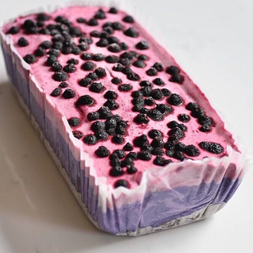 Raw Vegan Berry Cheesecake Slices by Alphafoodie