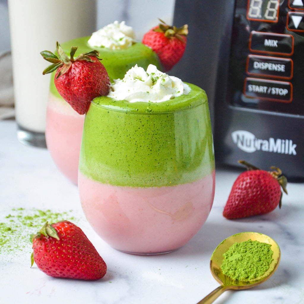 Strawberry Matcha Latte by Gaby Dimova