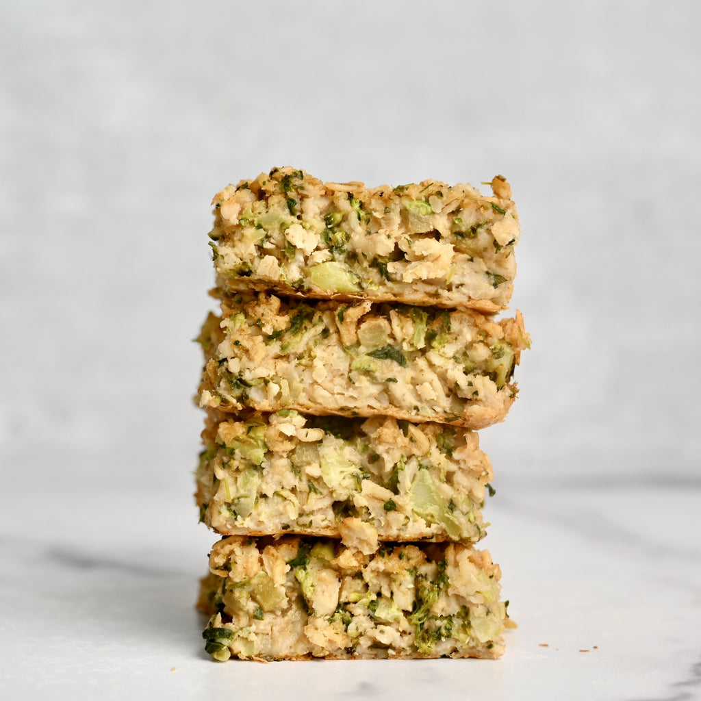 A stack of oatmeal squares