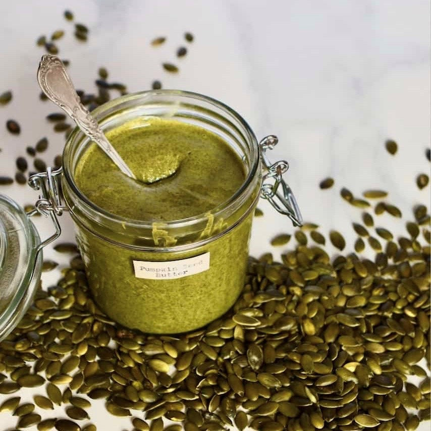 Homemade Roasted Pumpkin Seed Butter by Alphafoodie