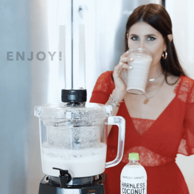 Deliciously Healthy Cashew Coconut Milk with Harmless Harvest