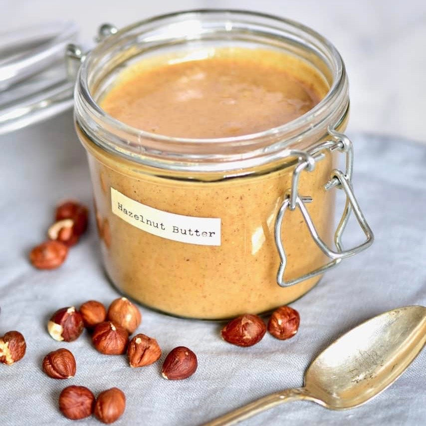 How to Make Homemade Roasted Hazelnut Butter by Alphafoodie